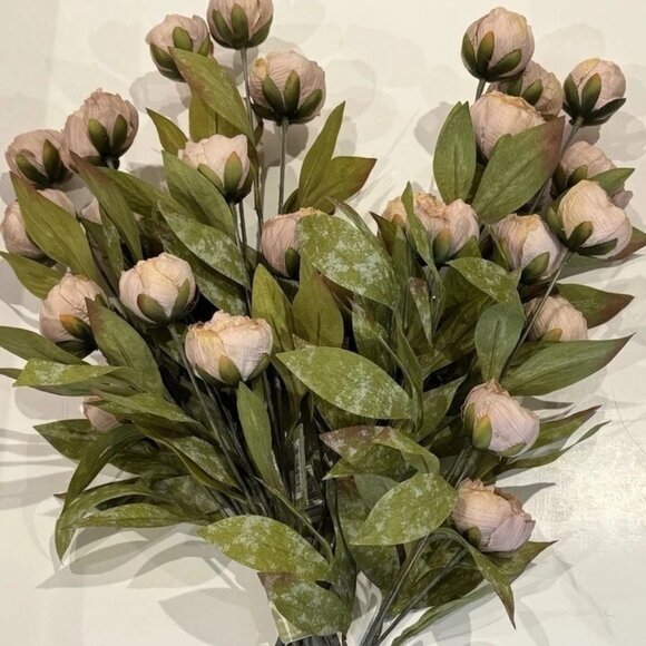 Michael's Ashland Tan Peony Stems Set of 8 - Picture 1 of 3
